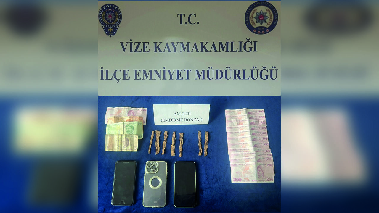 Vize’de Şüpheli Takip Sonucu Tutuklama