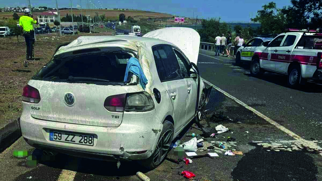 Tekirdağ’da Düğün Öncesi Feci Kaza: Nişanlı Çift Hastaneye Kaldırıldı