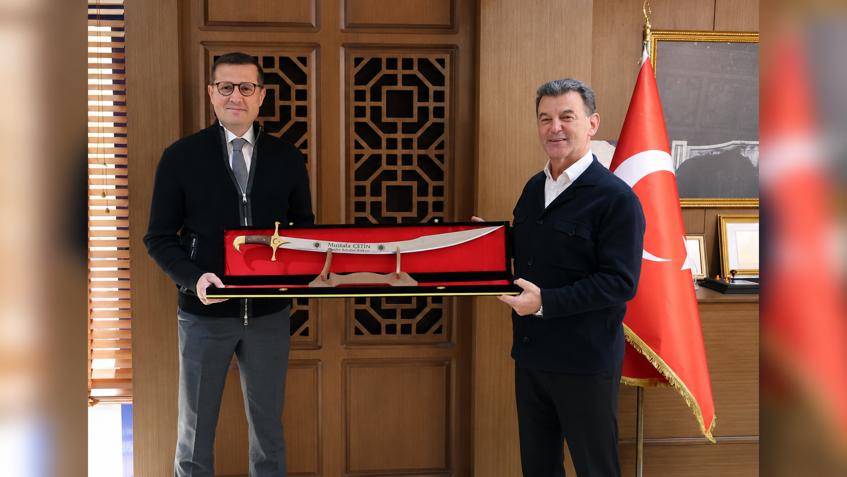 Kapaklı Belediye Başkanı Mustafa Çetin’den Çerkezköy Belediyesi’ne ziyaret