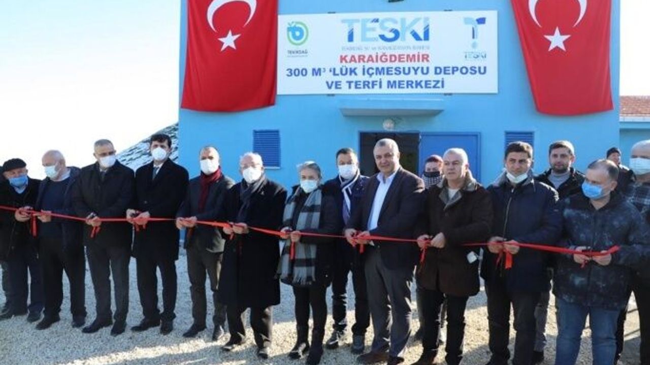 MALKARA’YA YAPILAN 30 MİLYON TL’LİK DEV İÇME SUYU YATIRIMI  TÖRENLE HİZMETE AÇILDI