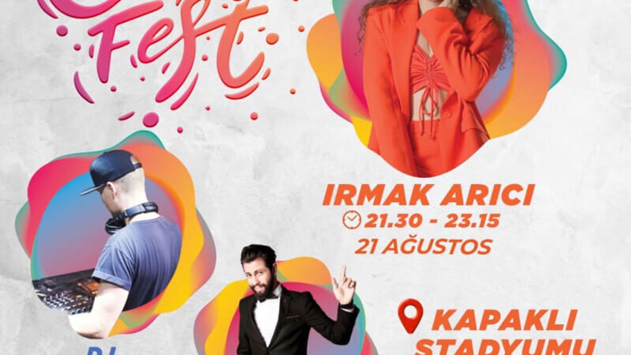 20-21 Ağustos’ta Kapaklı Gençlik Festivali Düzenlenecek