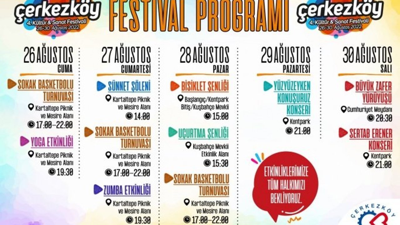 4.KÜLTÜR VE SANAT FESTİVALİ BAŞLIYOR