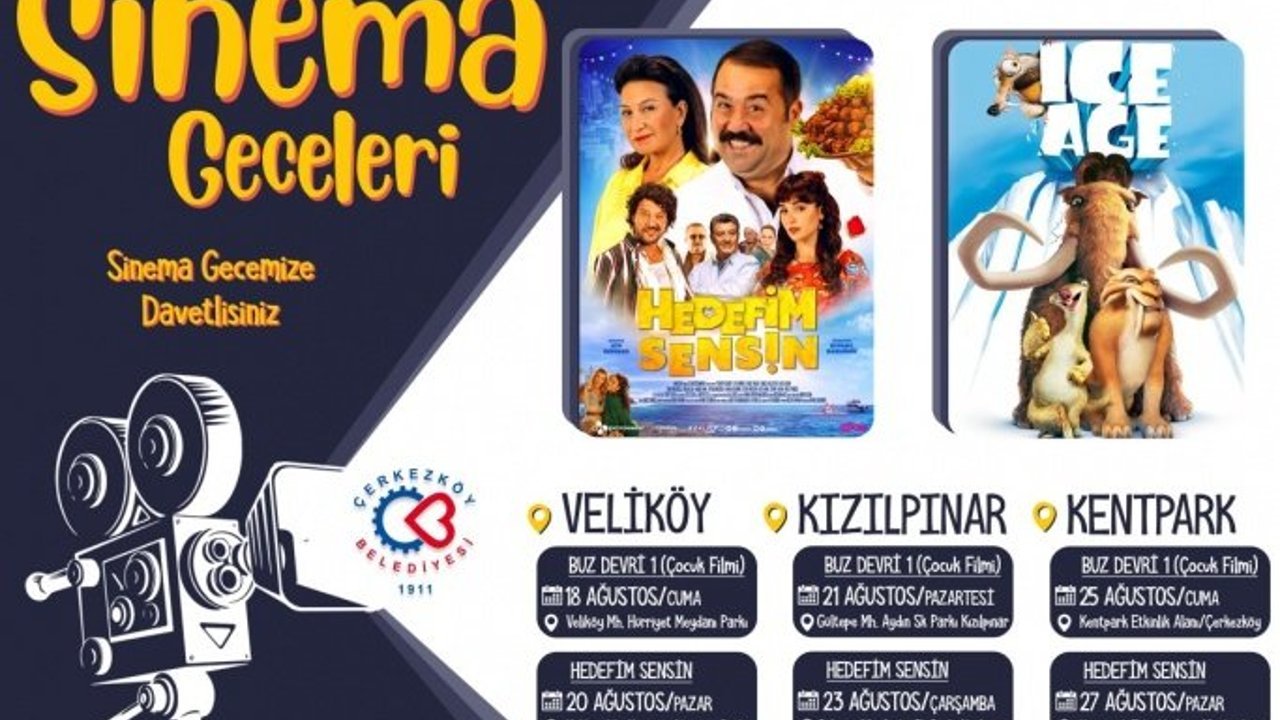 AÇIK HAVA SİNEMA GÜNLERİ VELİKÖY GÖSTERİMİ İLE BAŞLIYOR