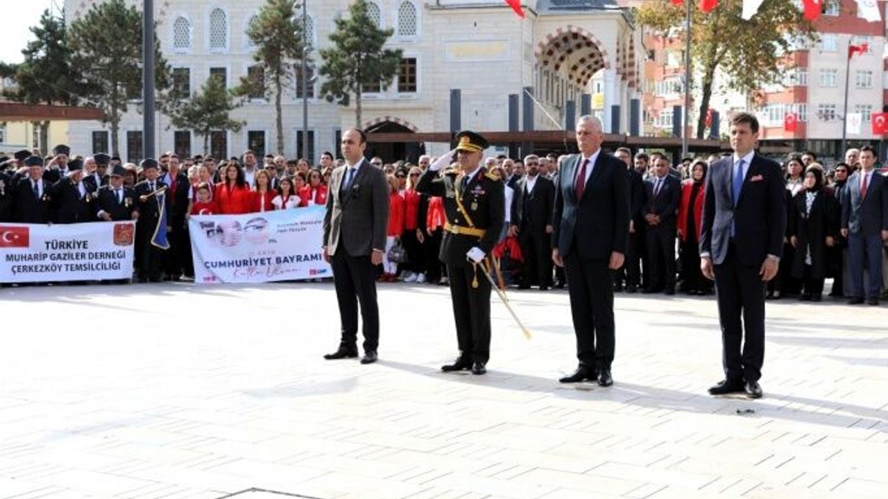 Cumhuriyetin 100. Yılı Çerkezköy’de törenlerle kutlandı