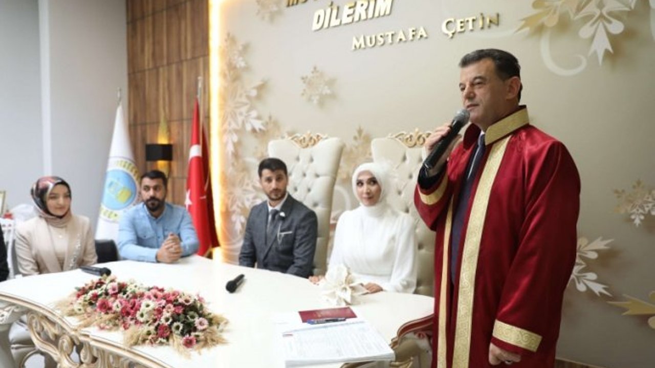 2023 Yılında 972 Nikah Akdi Gerçekleştirildi