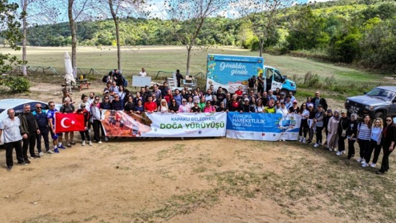 Kapaklı Belediyesi Kıyıköy’de Doğa Yürüyüşü Gerçekleştirdi
