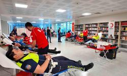 Tekirdağ'da Polis ve Jandarmadan Kızılay'a Anlamlı Kan Bağışı Desteği