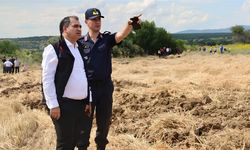 Vize'de Çıkan Anız Yangını Söndürüldü