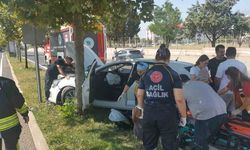 Çorlu'da U Dönüşü Kazası: Otomobil Refüje Çıktı