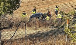 Ergene’de otomobil tarlaya devrildi: 1 ölü, 2 yaralı