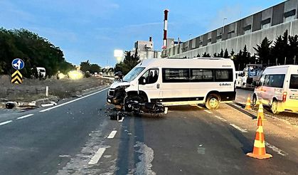 Ergene’de minibüsle çarpışan motosikletin 22 yaşındaki sürücüsü hayatını kaybetti