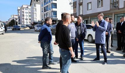 Efendioğlu Sokak’ta kentsel tasarım çalışmaları sürüyor
