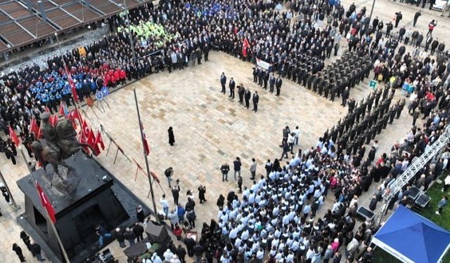 Büyük Önder  ebediyete intikalinin 87 yılında törenlerle anıldı