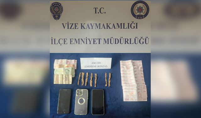 Vize’de Şüpheli Takip Sonucu Tutuklama