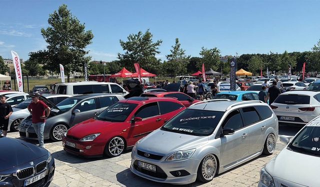 Modifiye Araç Tutkunları Çorlu’da Buluştu
