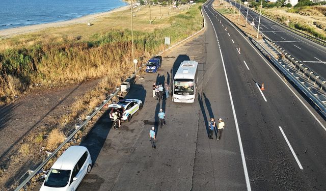 Tekirdağ'da Ticari Araçlara Sıkı Denetim: 205 Araç Kontrol Edildi