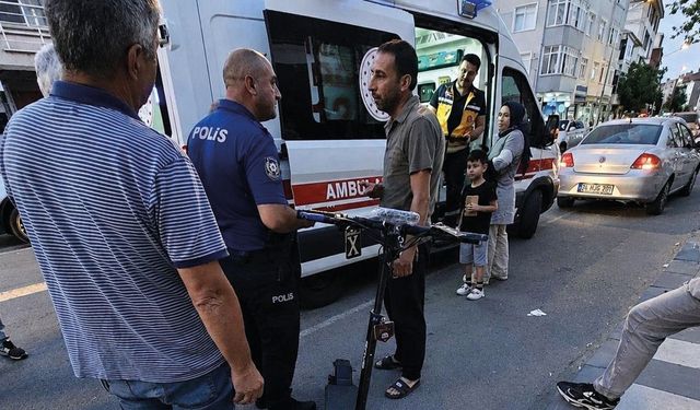 Yola Dökülen Yağ Kazaya Neden Oldu: Scooter Sürücüsü Yaralandı