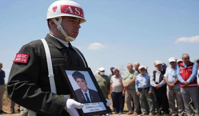 Tekirdağ'da Kıbrıs Gazisi Rafet Coşkun Son Yolculuğuna Uğurlandı