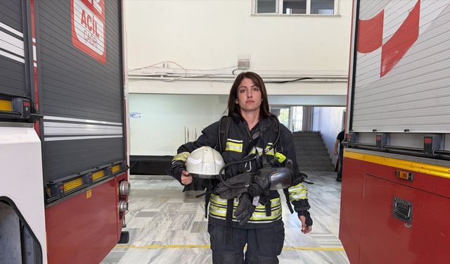 Tekirdağ’ın kadın itfaiyecisi Elif Yazıcı 5 yıldır hayat kurtarıyor