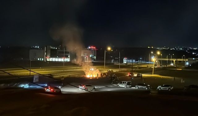 Ergene’de düğünde atılan havai fişekler yangına neden oldu
