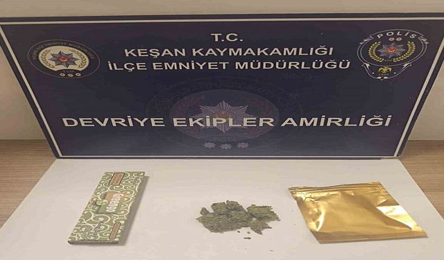 Keşan’da iki ayrı uyuşturucu uygulaması: 2 şüpheli gözaltına alındı