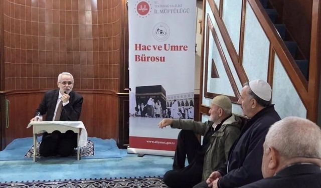 Tekirdağ’da umreye gidecek vatandaşlara hazırlık semineri
