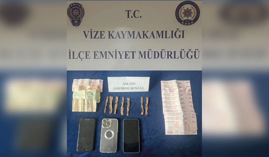 Vize’de Şüpheli Takip Sonucu Tutuklama