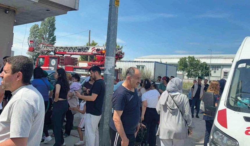 Çerkezköy’de Apartman Yangını Paniği: Vatandaşlar Dumandan Etkilendi