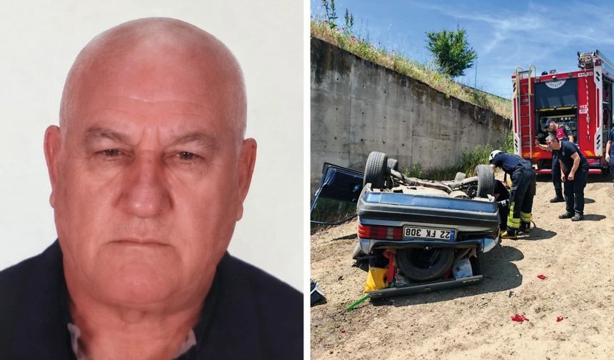 Tekirdağ’da Otomobil Menfeze Düştü: Sürücü Hayatını Kaybetti