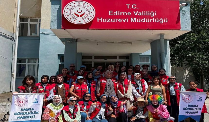 Edirne'de anlamlı gönüllülük seferberliği! Gençlerden toplumun her kesimine ziyaret