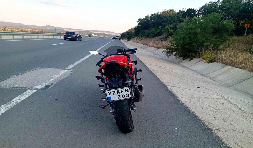 Keşan'da Otomobil ile Motosiklet Çarpıştı: 1 Yaralı