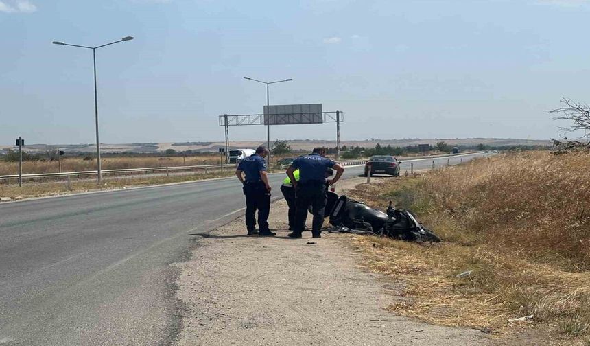 Hastane kavşağında kontrolden çıktı! Motosiklet sürücüsü yaralandı