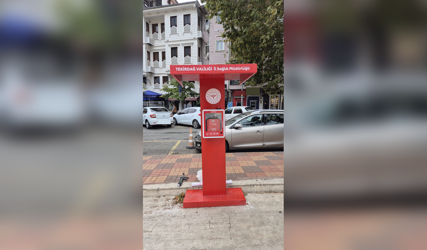 Tekirdağ’da OED cihazları 3 noktada vatandaşların kullanımına sunuldu